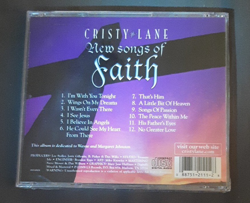 Cristy Lane New Songs of Faith CD SEALED NEW LS2111 Christian