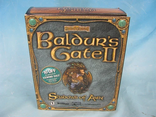 Baldur's Gate II 2 Shadows of Amn - Big Box Release (PC, 2000) - FREE SHIPPING