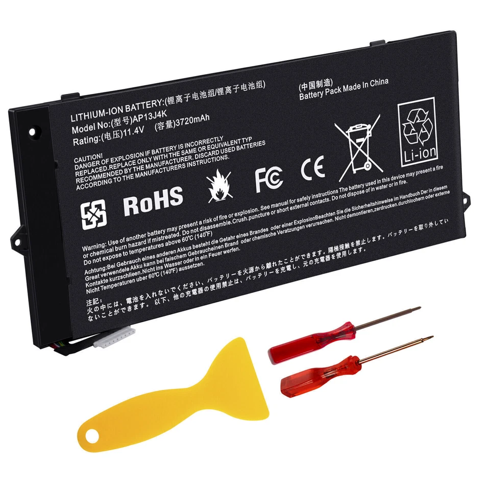 AP13J4K Battery for Acer Chromebook 11.6" C720 C740 C720-2848 14 CB3-431 F - Image 3 of 4