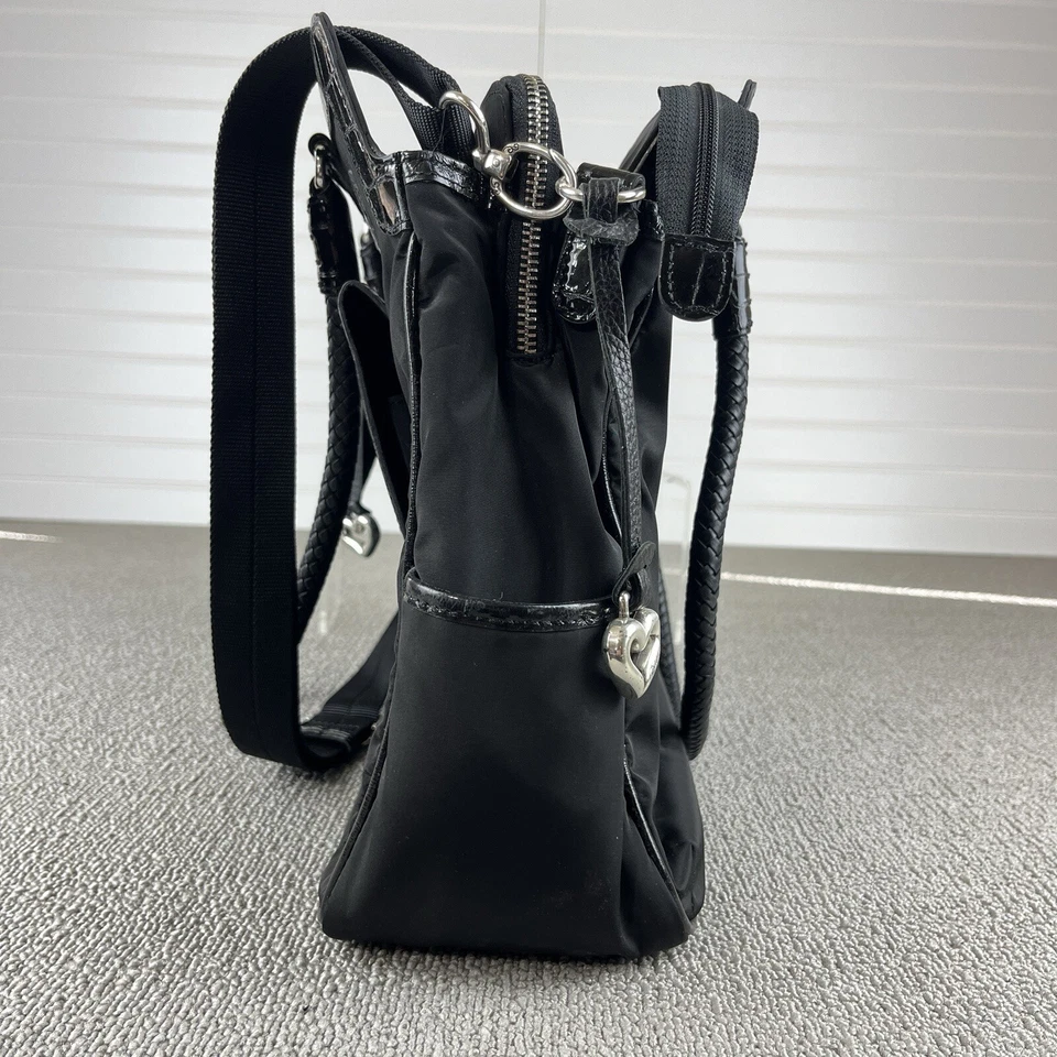 Bolso de Mano Inteligente Brighton Maxwell Maletín Técnico Bolso de Mano Cuero Nylon ¡COMO NUEVO! Foto 4 de 4