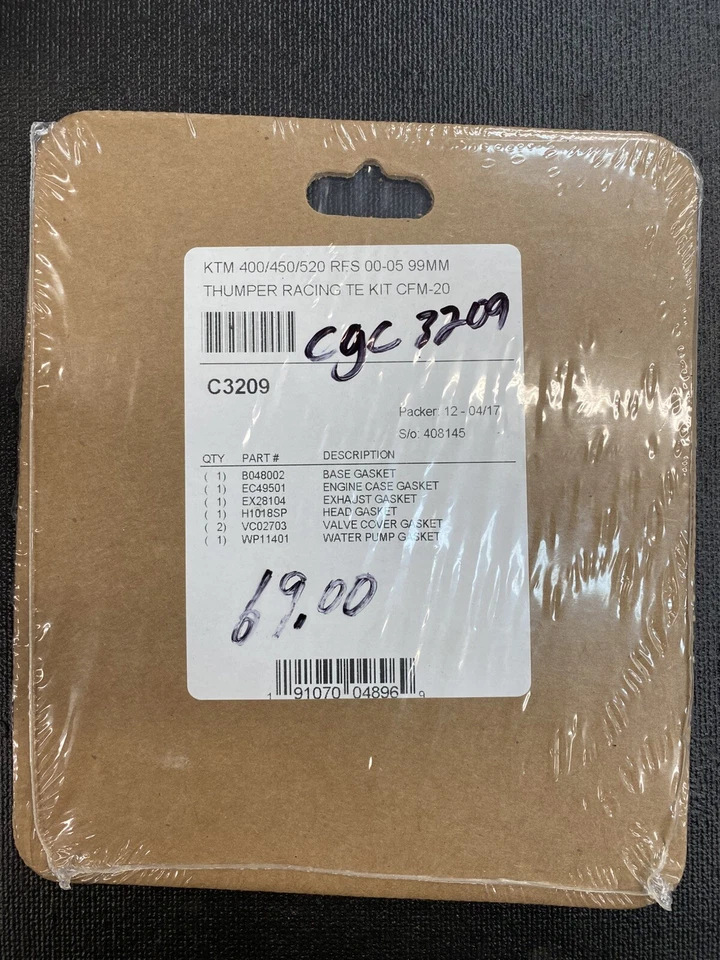 KIT COMETIC TOP END KTM400/450/520 RFS 00-05 99mm Thumper Racing Kit Parte# C3209 Foto 2 de 2