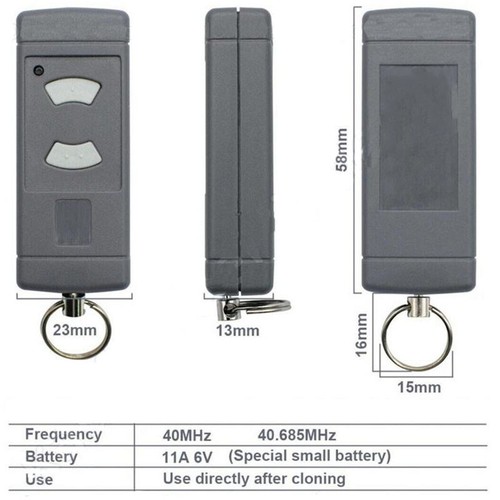 2 STÜCK Handsender 40MHz Ersatz Für Hormann HS2/HS4 HSE/HSM 40.685MHz Zubehör - Bild 4 von 5