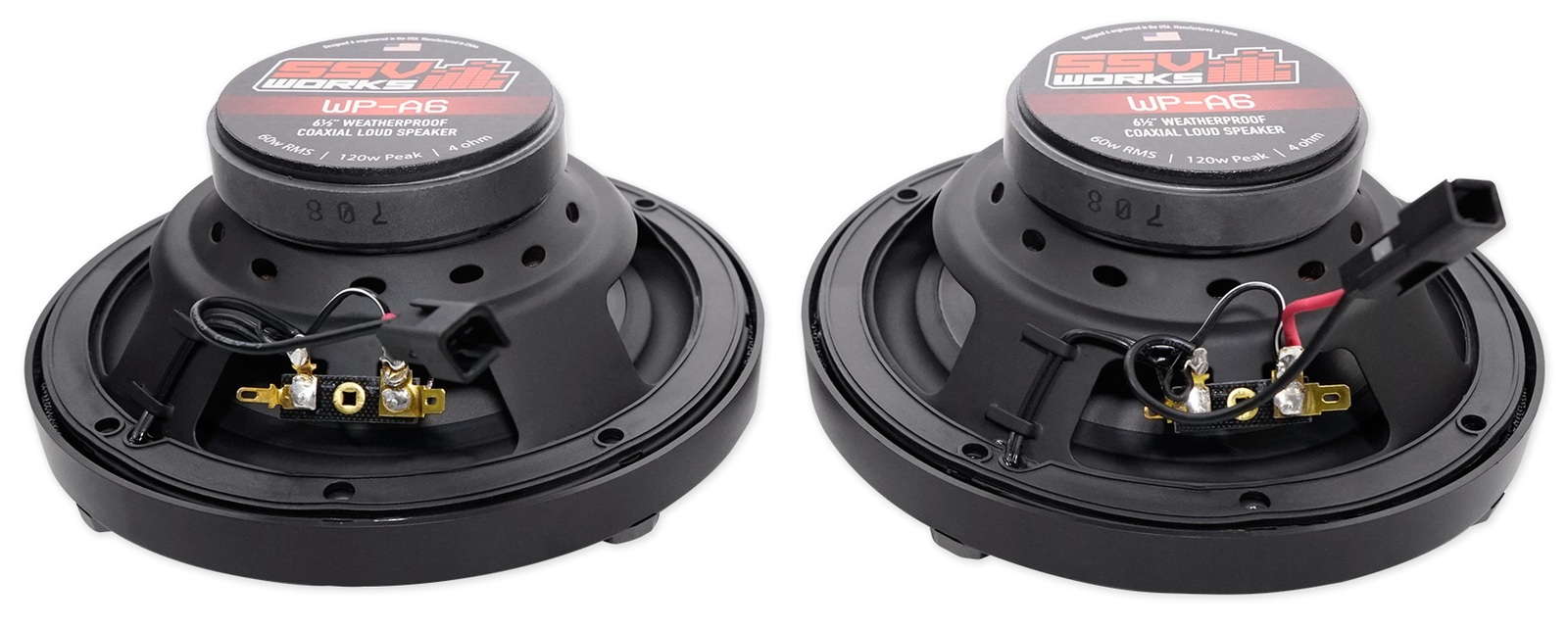 Водонепроницаемые динамики SSV WORKS WP-A6 65 мощностью 240 Вт для Polaris RZRATVUTVCartJeep
