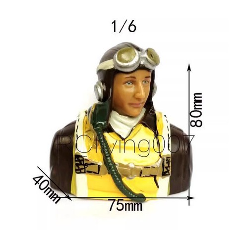 Tuta spaziale RC piloti di jet con casco scala 1/5 1/6 RC figura pilota di aereo bambole - Foto 12 di 15