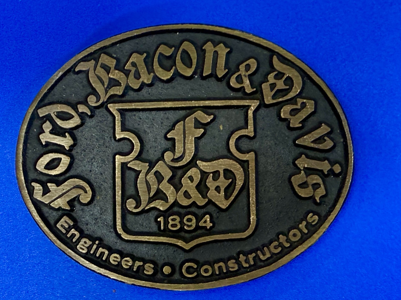 Ford Bacon Davis Engineers Constructors Solid Bra… - image 2