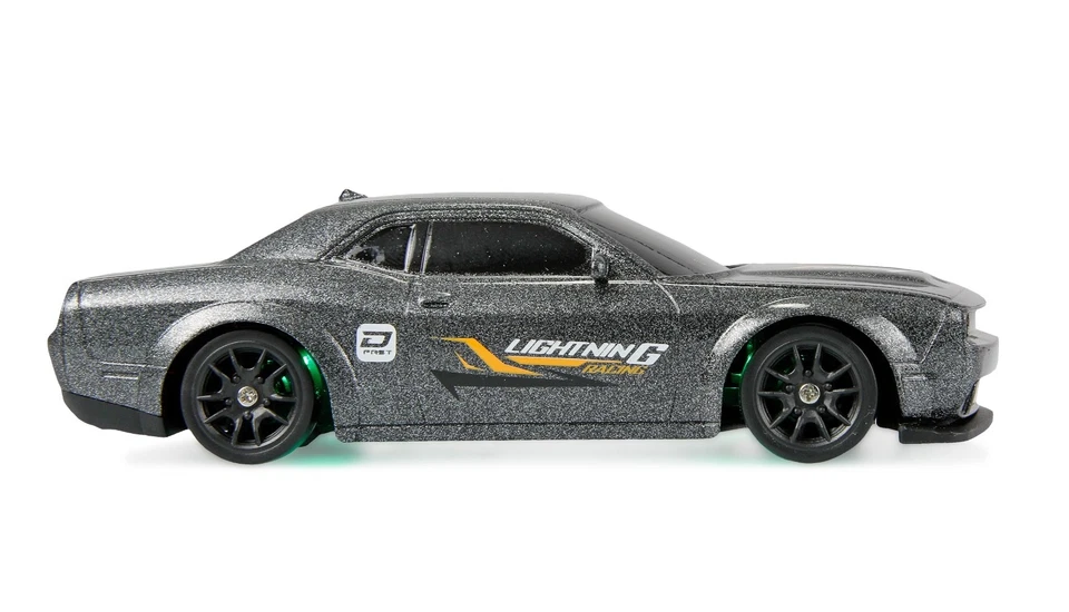 DRIFT SPORT MUSCLE CAR MIT GYRO 4WD 1:43 RTR 15 k/mh AMEWI 21137 UNTERBODEN LEDs - Bild 4 von 4