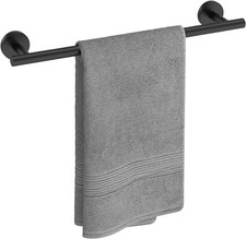 USHOWER 18 Inch Towel Bar Matte Black SUS304 Stainless Steel Bathroom Rack NEW
