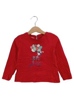 Vertbaudet Langarmshirt Gr. 104 Rentier Luftballons Weihnacht