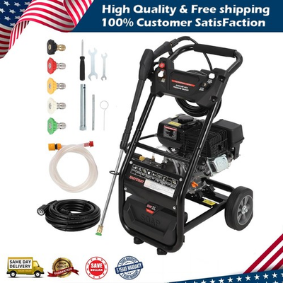 #ad 3600 PSI Gas Pressure Washer 2.6 Max GPM High Pressure Washer With 4 Nozzles $255.99