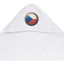 'Czech Republic Bottle Cap' Baby Hooded Towel (HT00045293)