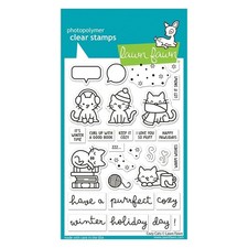 Lawn Fawn Photo-polymer Clear Stamp Set Cozy Cats
