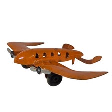 Vintage Wyandotte Stratos Pressed Steel Buck Rogers Mystery Plane 4" 1930s Toy