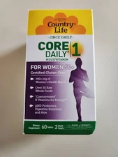 Country Life Core Daily-1 Multivitamins Women 50+  60 Tablets Gluten-Free, GMP