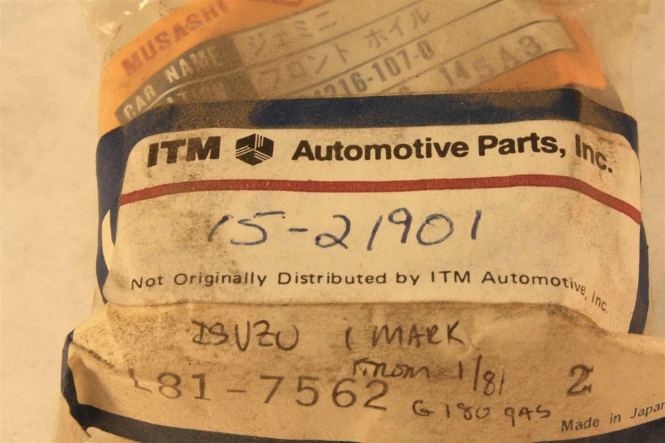 Par de sellos de rueda delantera (2) para ISUZU I-Mark 8-94216-107-0 1981-1984 Foto 2 de 3