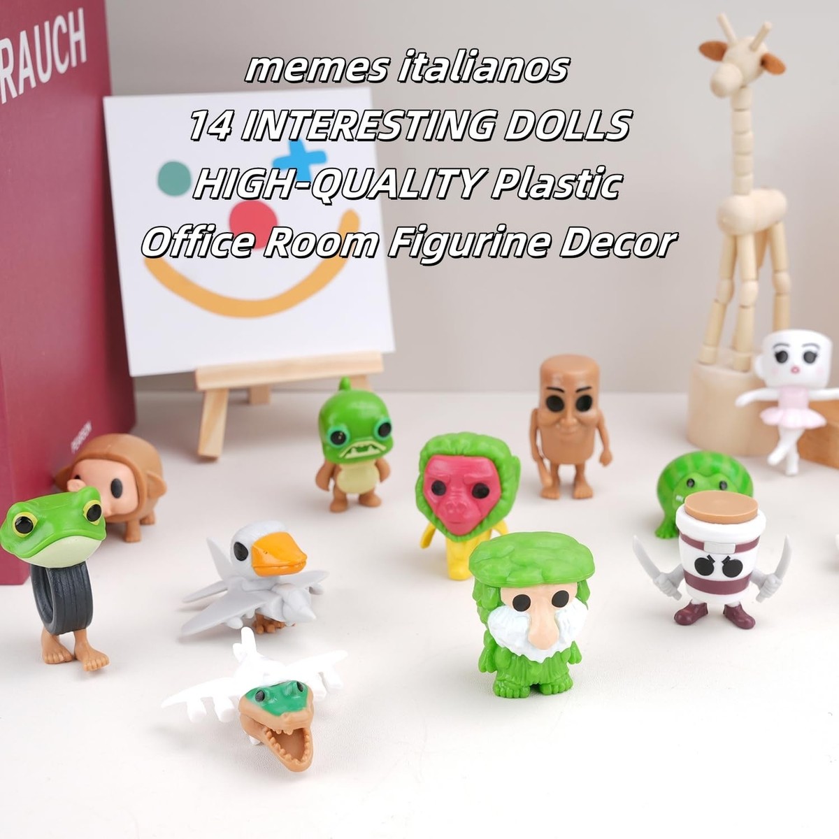 Italian Brainrot Steal a Brainrot Toys Tralalero Tralala Action Figure Collectible Poseable Character Models Featuring Absurdist Italian Design Ideal Gift (8 PCS-4 Italian Brainrot Steal a Brainrot Toys Tralalero Tralala Action Figure Collectible Poseable Character Models Featuring Absurdist Italian Design Ideal Gift (8 PCS-4