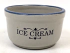 Red Wing Stoneware Pottery Ice Cream Bowl 5 1/2” ~ Creamery Dairy Advertising