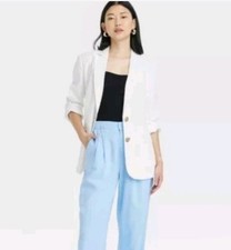 A New Day Women's Casual Linen-Blend Blazer XS
