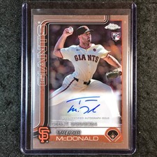 2025 Topps Chrome Update MLB TREVOR MCDONALD Rookie Debut Auto Base #CRDA-TM