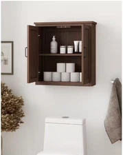 Home Decorators Alster 25 in W x 26 in D x 8 in H Bathroom Storage Wall Cabinet
