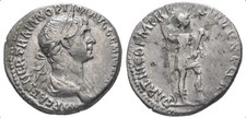 Trajan (98-177AD). Silver denarius. Rome mint.
