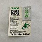 1991 Bull Frog Sunblock SPF 36 Sample Pack And Display Card — photo 1