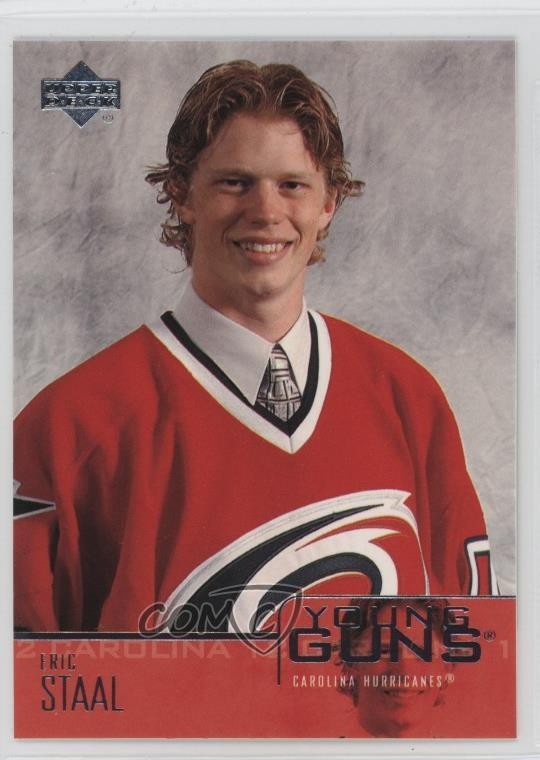 2003-04 Upper Deck Young Guns Eric Staal #206 Rookie RC 4f5