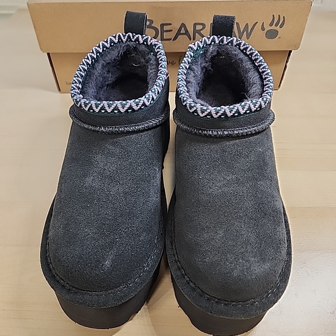 Bearpaw Retro Super Shorty Deco Women's Winter Boots - 3116w Graphite - 6 Medium