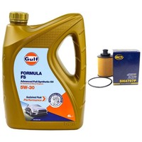 MotoröL Set Gulf Formula FS 5W-30 4 Liter + ÖLfilter FüR Suzuki Ignis II Swift