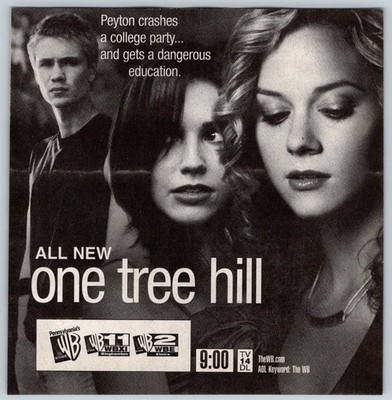 2003 ONE TREE HILL 5''X 5'' TELEVISION AD The WB Network 2000's TV44
