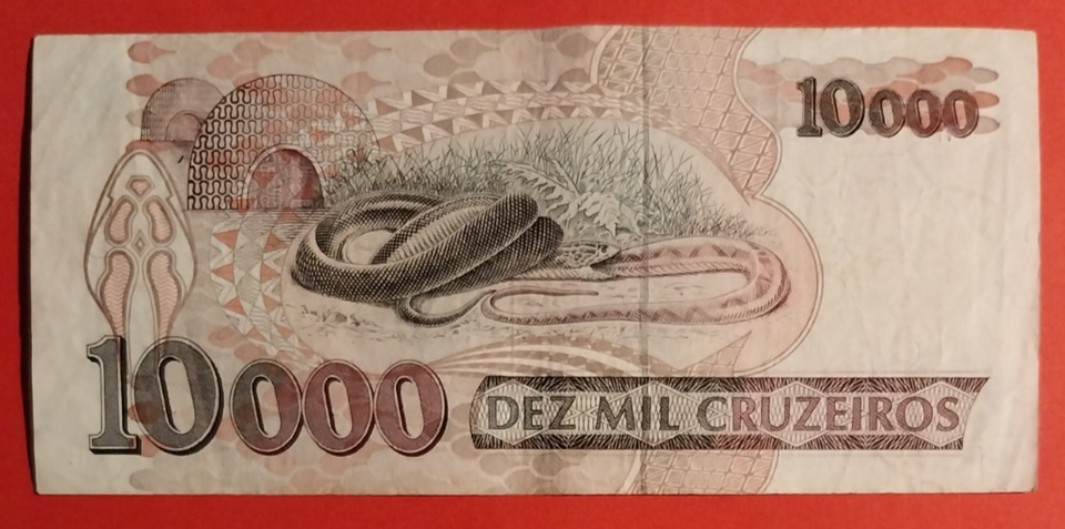 Brazilian Banknote - 10000 CRUZEIROS | eBay
