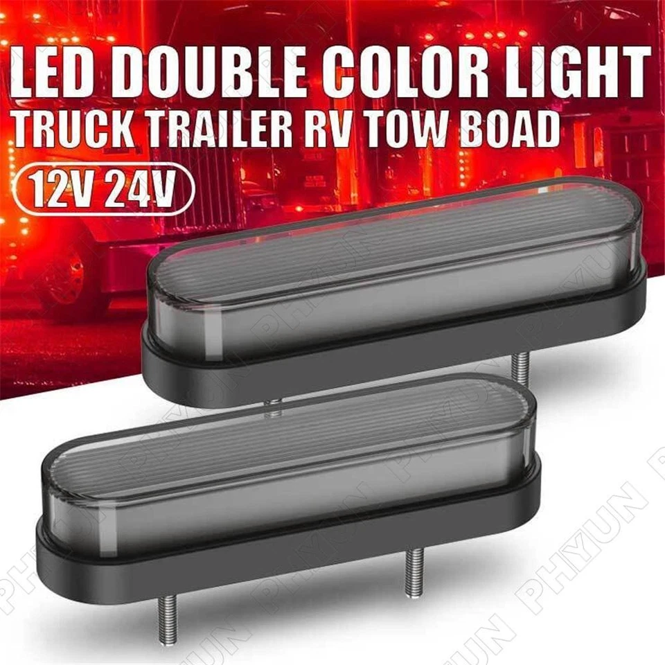 2x Truck RV DRL LED Light Bar Brake Flowing Turn Signal Stop Tail Strip Lamp - Image 3 of 4