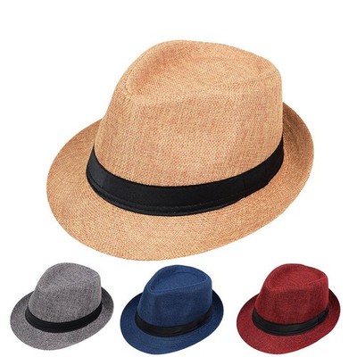 Retro British Linen For für JAZZ Mütze Unisex Flatcap für warmen Wetterschirm
