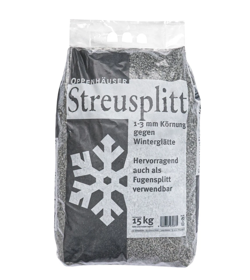 Oppenhäuser Streusplittt Streumittel Winterstreugut 1-3 mm 15 kg