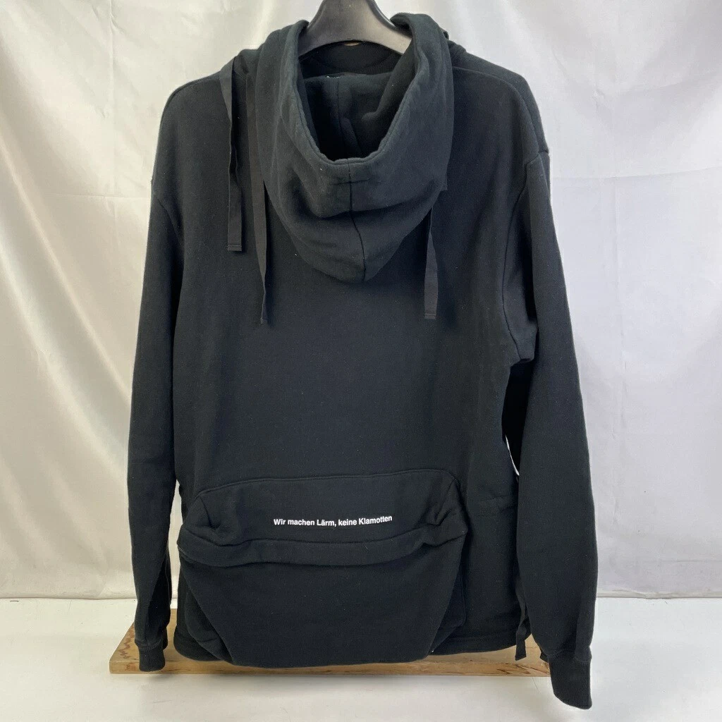 Felpa Undercover uomo nera con cappuccio taglia 2 tasca posteriore usata Giappone