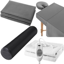 5 PCS 73 x 30 Massage Table Warmer with 3 Heat Settings 110v , Microfiber Mas...