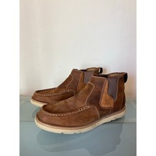 Twisted X 4 Chelsea Wedge Sole Moc Toe Boots Mens 14 Regular Brown Leather