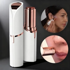 Two-color Painless Women Shaver Flawless Facial Hair Remover Trimmer Epilator US