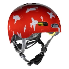 Nutcase Baby Nutty Helmet XXS 18 5/8-19 1/2 Red White Airplanes Kids Multi-Sport