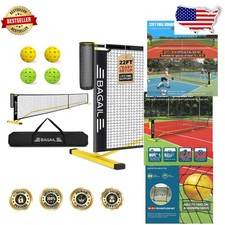 Portable Pickleball Net 22FT Regulation Size ...