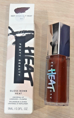 Fenty Beauty Gloss Bomb HOT CHOCOLATE by HEAT 04 9ml/ NIB