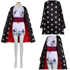 Costume vestito Anime Nico Robin pezzo unico manga cosplay Halloween cappotto 6 pezzi