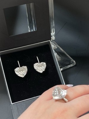 Chopard So Happy Diamonds ring & Earrings in 18k gold, rock crystal and diamonds