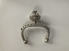 Antico Bracciale Indiano Rigido Con Sonaglio