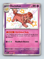 Pokemon TCG Dachsbun 161/091 NM Paldean Fates Baby Shiny Rare Sanosuke Sakuma on eBay