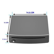 Vehicle-mounted External DVD Player USB CD Player for Android LNavigation Black