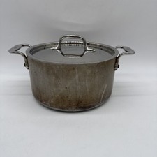 All Clad Master Chef 2 (MC2) Metal Crafters 3.5 Quart Dual-Handle Pot w/ Lid USA