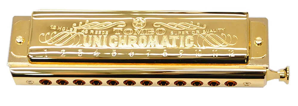 TOMBO / UNICHROMATIC GOLD #1248SG Chromatic Harmonica Made in Japan F/S NEW