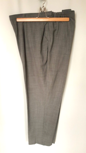 Pantalon 7/8 droit à pinces chiné "DAXON" Taille XXXL FR54 US22 UK26  L26 - Afbeelding 1 van 5