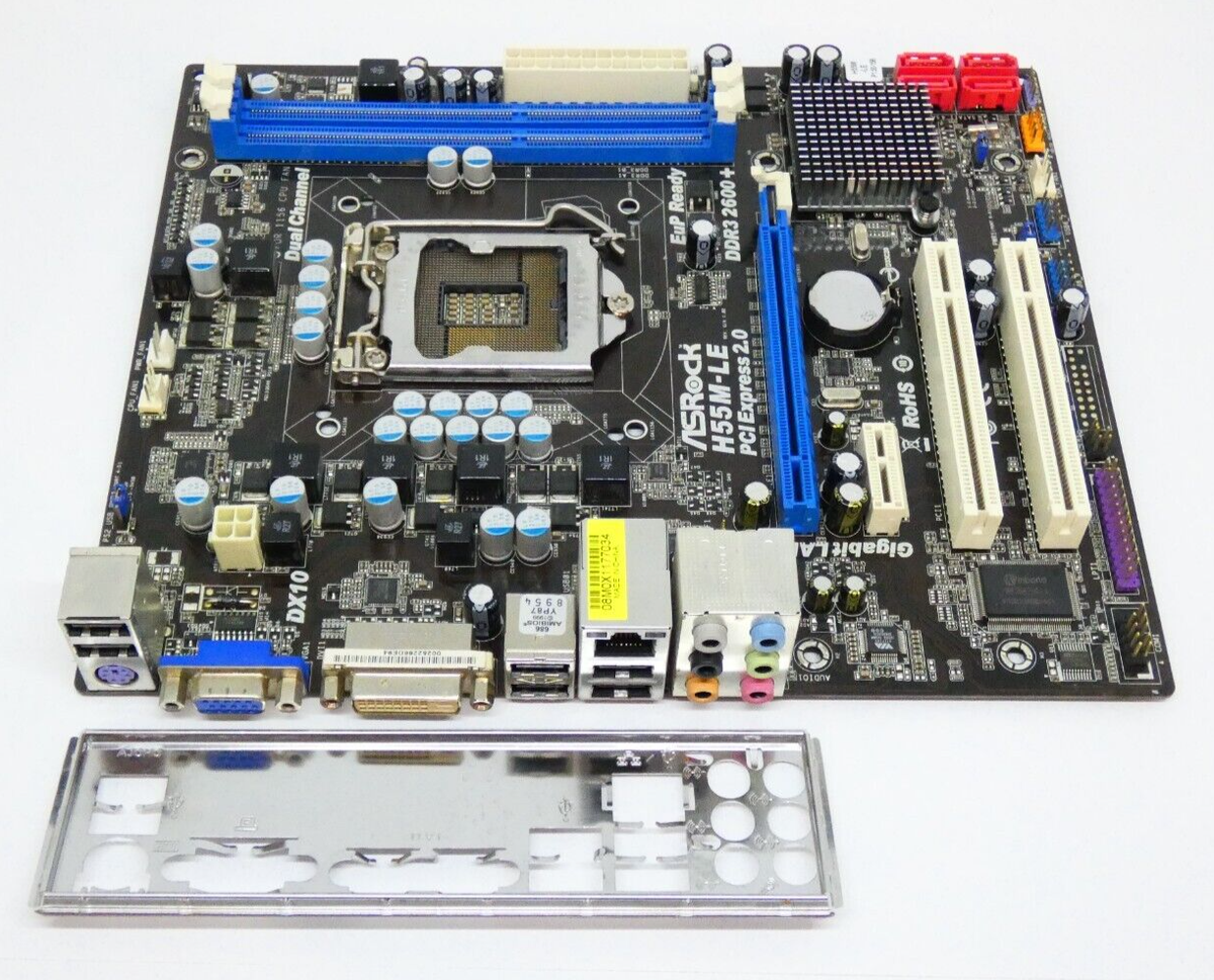 ASROCK H55M-LE w/IO Shield Socket 1156