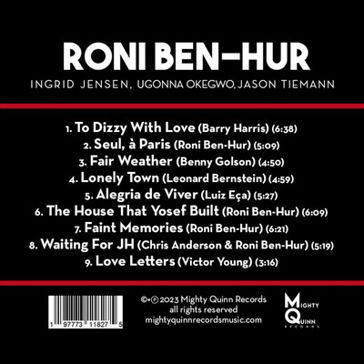 RONI BEN-HUR LOVE LETTERS NEW CD